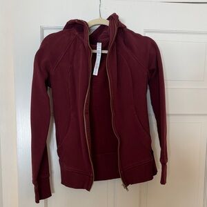 Lululemon Athletica Maroon Zip-Up Jacket